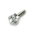Blomdahl - Srebrny Tytan Medyczny Tiffany 4 mm Crystal