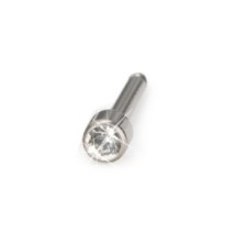 Blomdahl - Naturalny Tytan Medyczny Mini Bezel 3 mm Crystal