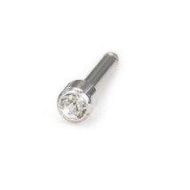 Blomdahl - Srebrny Tytan Medyczny Mini Bezel 3 mm Crystal
