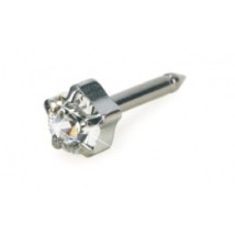 Blomdahl - Srebrny Tytan Medyczny Tiffany 5 mm Crystal