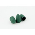 Kapturki ścierne cyrkonowe stożkowe zielone do pedicure - 7mm 150gr 10szt