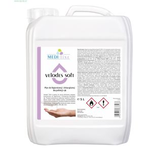 Medi-Line VELODES SOFT Płyn alkoholowy do dezynfekcji rąk 5 L