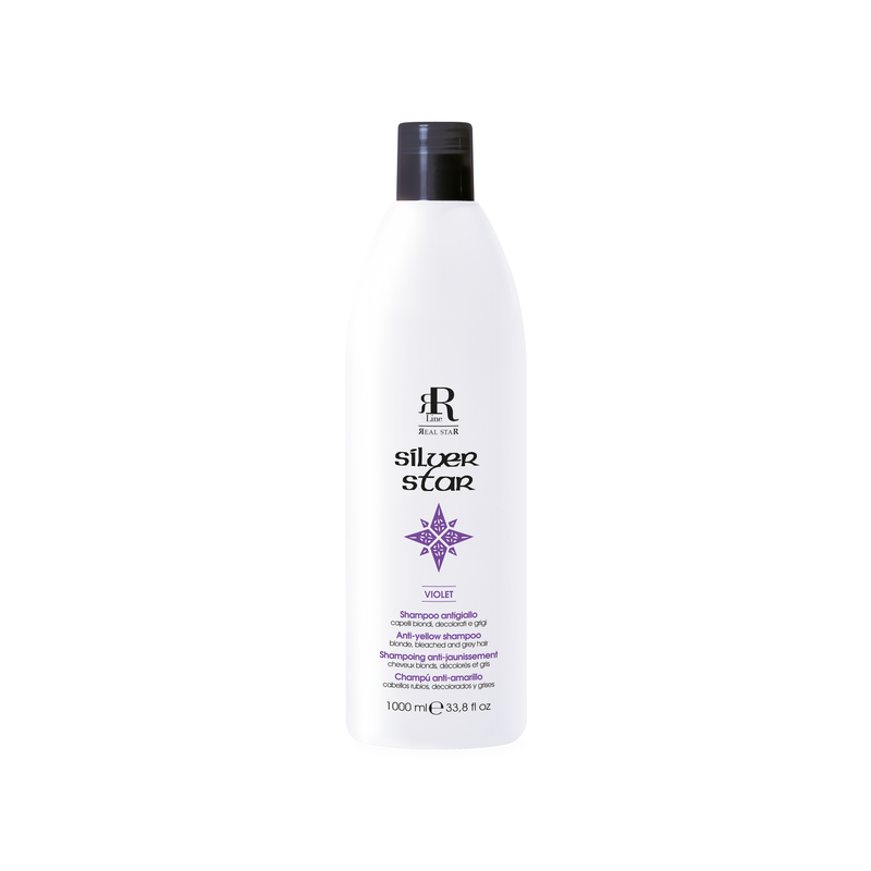 Szampon przeciw żółknięciu włosów Anti-Yellow Shampoo 1000ml RR Line Therapy Star