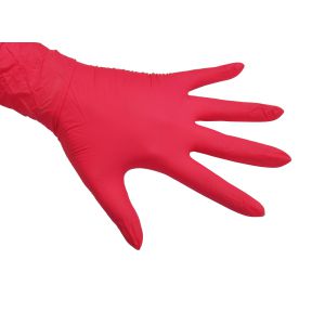 Rękawiczki nitrylowe rozm. S różowe ciemne Zarys MediCARE jednorazowe 100 szt.