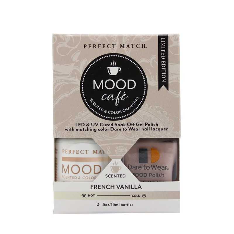 Zestaw lakierów klasyczny i hybrydowy PMMS001 Mood Cafe French Vanilla
