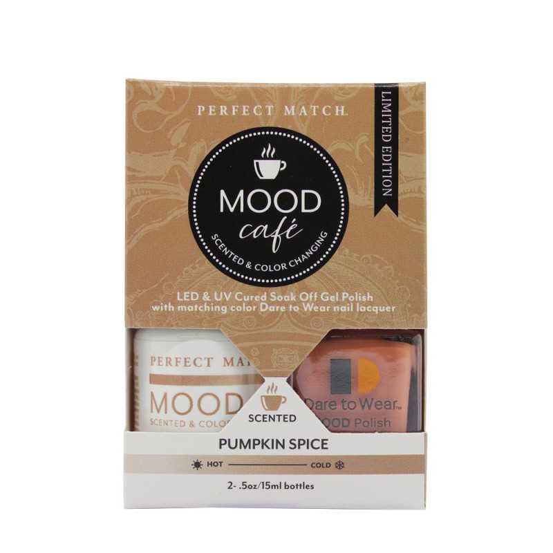 Zestaw lakierów klasyczny i hybrydowy PMMS004 Mood Cafe Pumpkin Spice