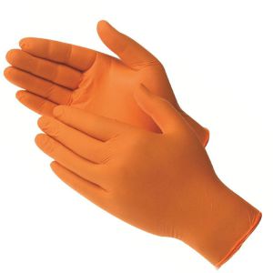 Rękawice nitrylowe pomarańczowe Sunny Orange 100 szt.