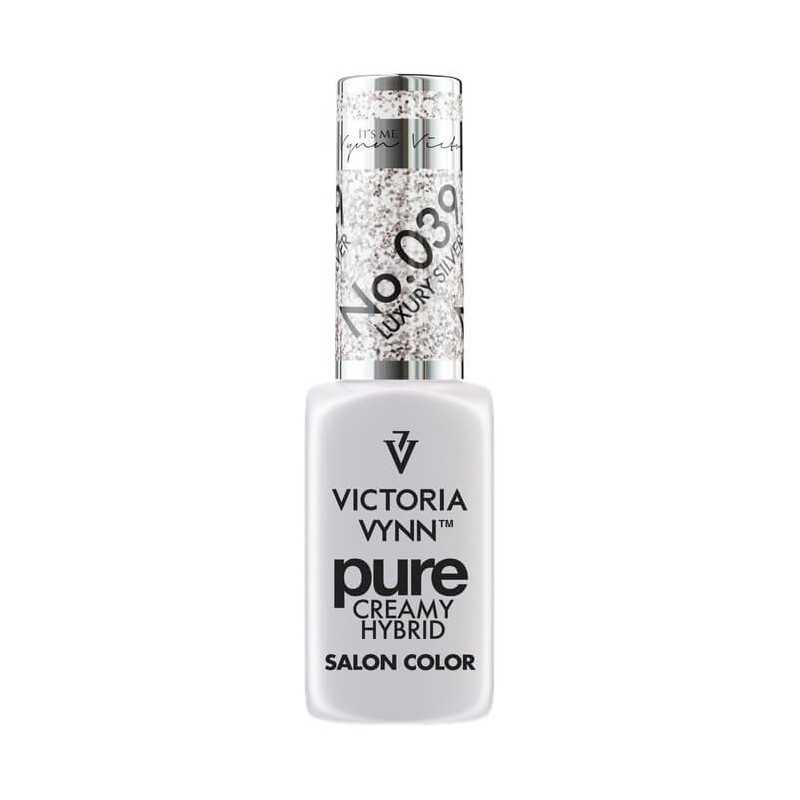 Victoria Vynn kremowy lakier hybrydowy  039 Luxury Silver 8 ml