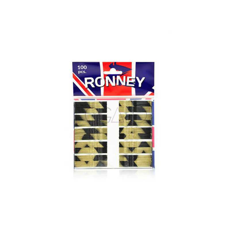 Ronney Profesjonalne wsuwki do włosów  Długie, złoto-czarne 100 szt.