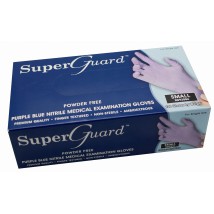 Rękawiczki nitrylowe fioletowe bezpudrowe Super Guard 100szt
