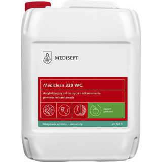 MEDICLEAN MC 320 - Antybakteryjny żel do mycia i odkamieniania sanitariatów 5L