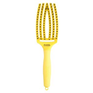 Szczotka Olivia Garden FingerBrush 90`s Medium do rozczesywania włosów intensywny żółty