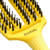 Żółta szczotka Olivia Garden FingerBrush 90`s Medium do rozczesywania włosów