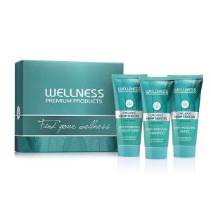 Wellness mini zestaw głęboko nawilżający (szampon 50ml, odżywka 50ml, maska 50ml)
