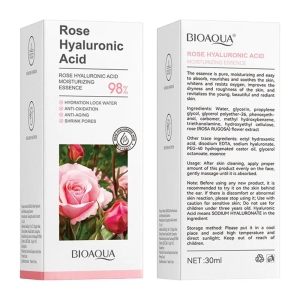 Bioaqua nawilżająca esencja do twarzy z różanym kwasem hialuronowym 30ml