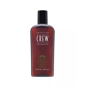 American Crew 3w1 szampon + odżywka + żel do kąpieli o zapachu drzewa herbacianego 250ml