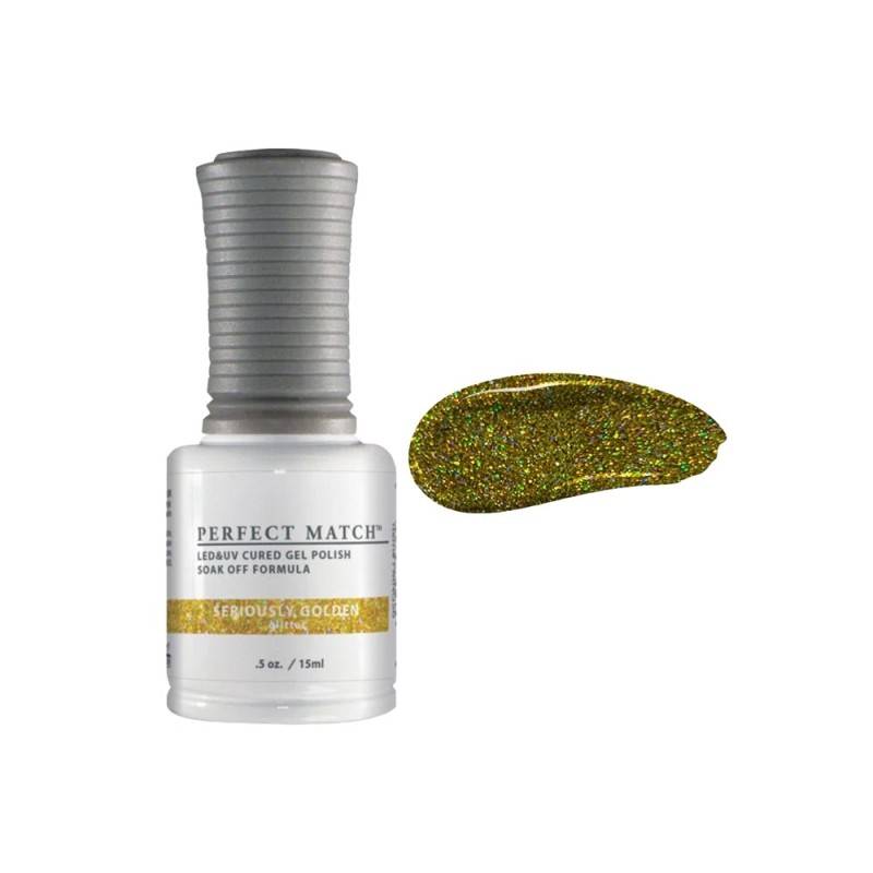 Lakier hybrydowy  PMSI056 Seriously Golden Perfect Match 15ml
